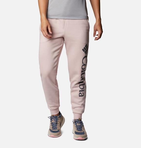 Columbia Logo Trail Pants Pink For Women's NZ8925 New Zealand